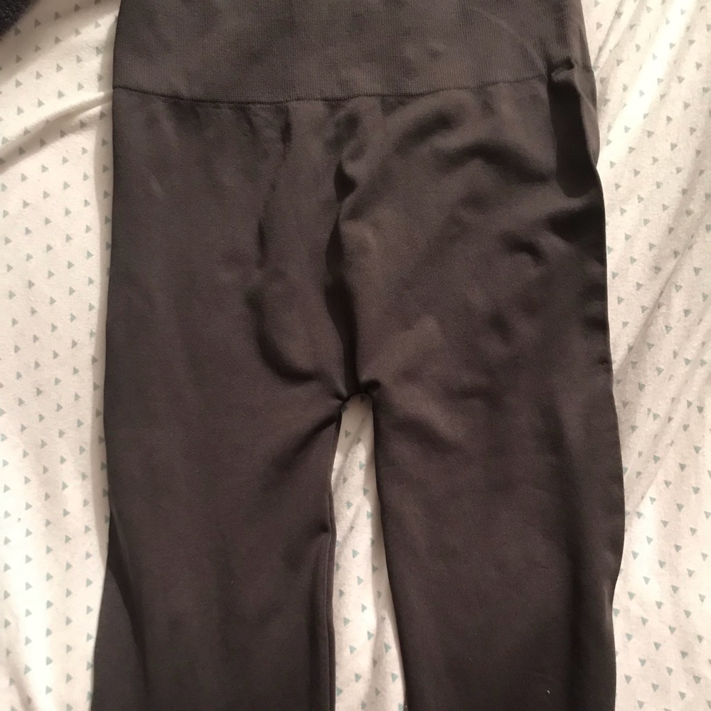 Gray fleece lined leggings